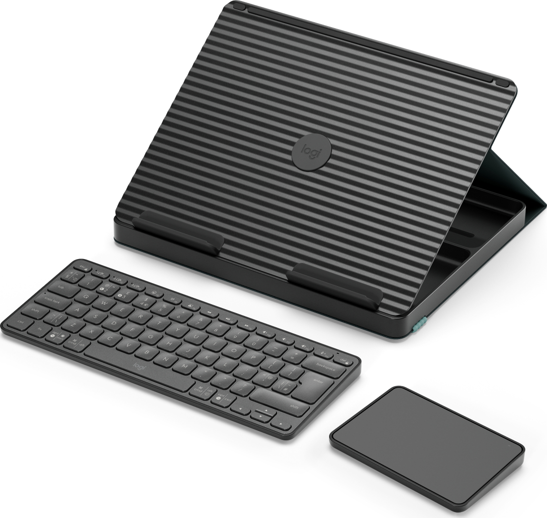 Logitech Casa Pop-Up Desk - Tastatur- und Touchpad-Set