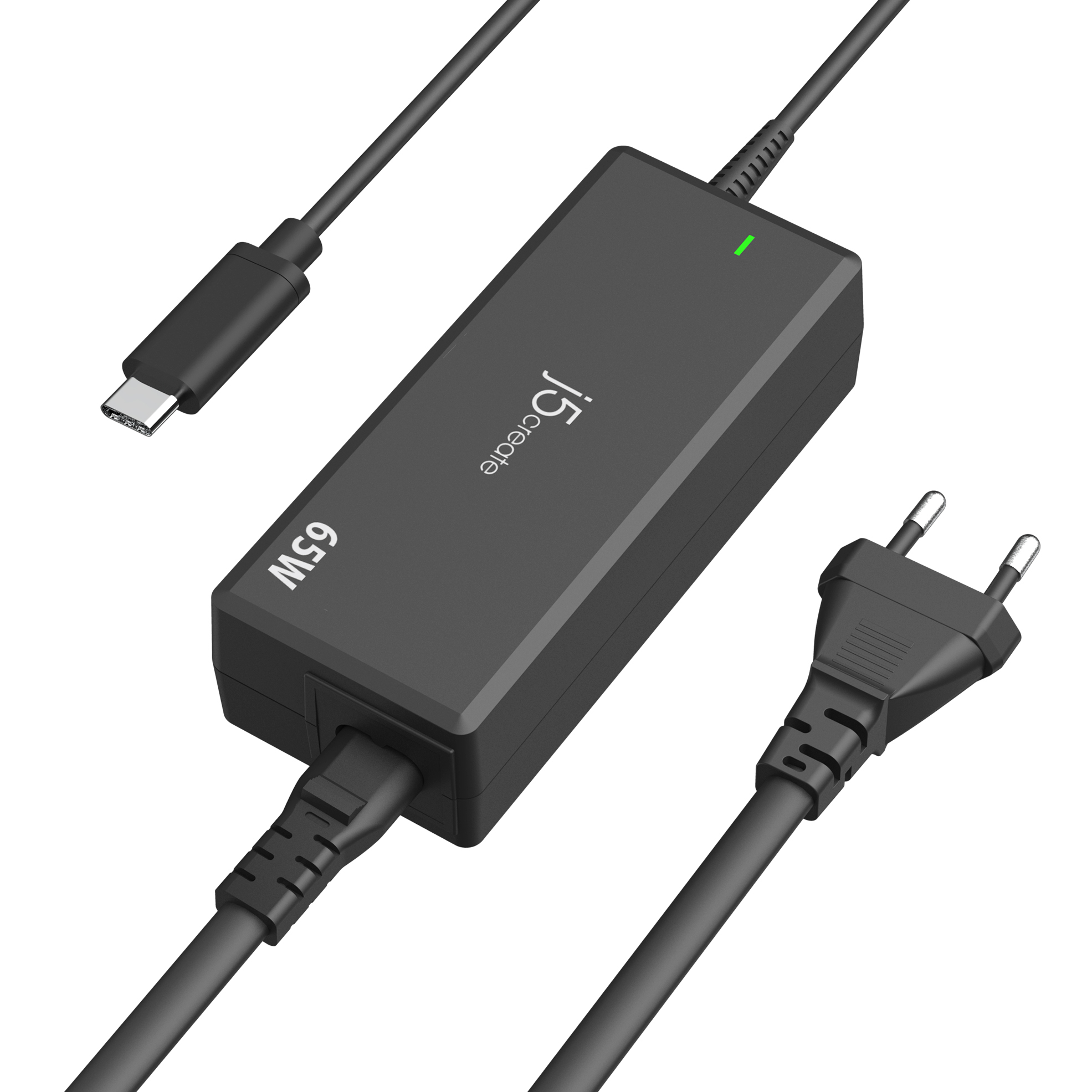 j5create Adaptador de Corriente USB-C� PD de 65W