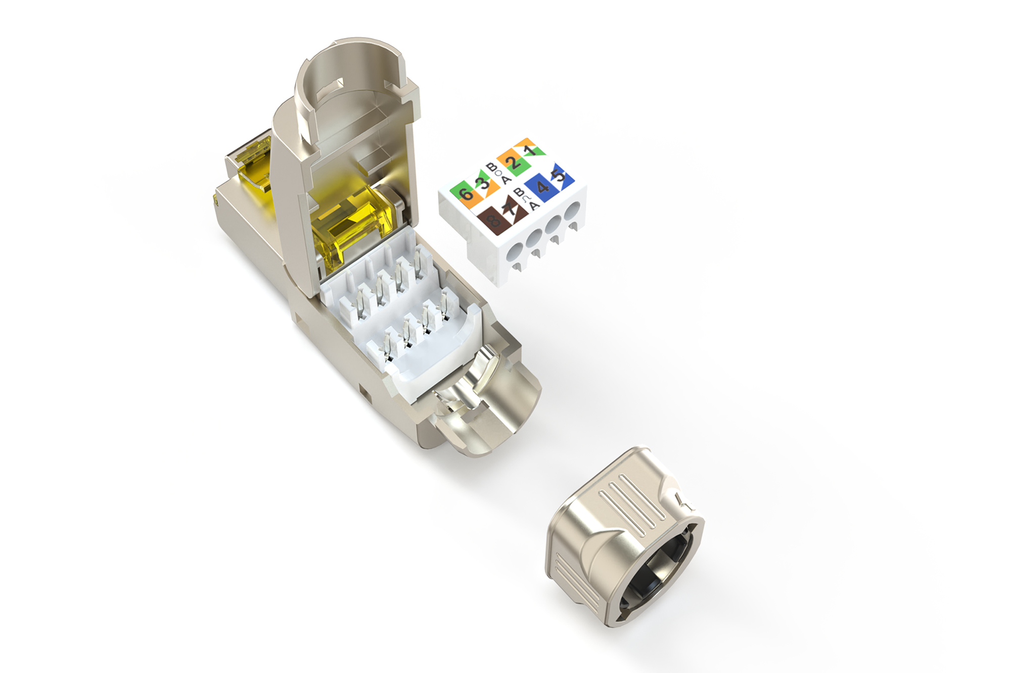 Digitus Connecteur de terrain CAT 8.1, blind�, connexion de montage sans outils