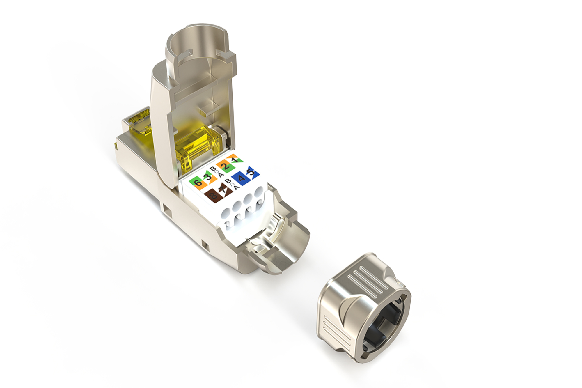 Digitus Connecteur de terrain CAT 8.1, blind�, connexion de montage sans outils