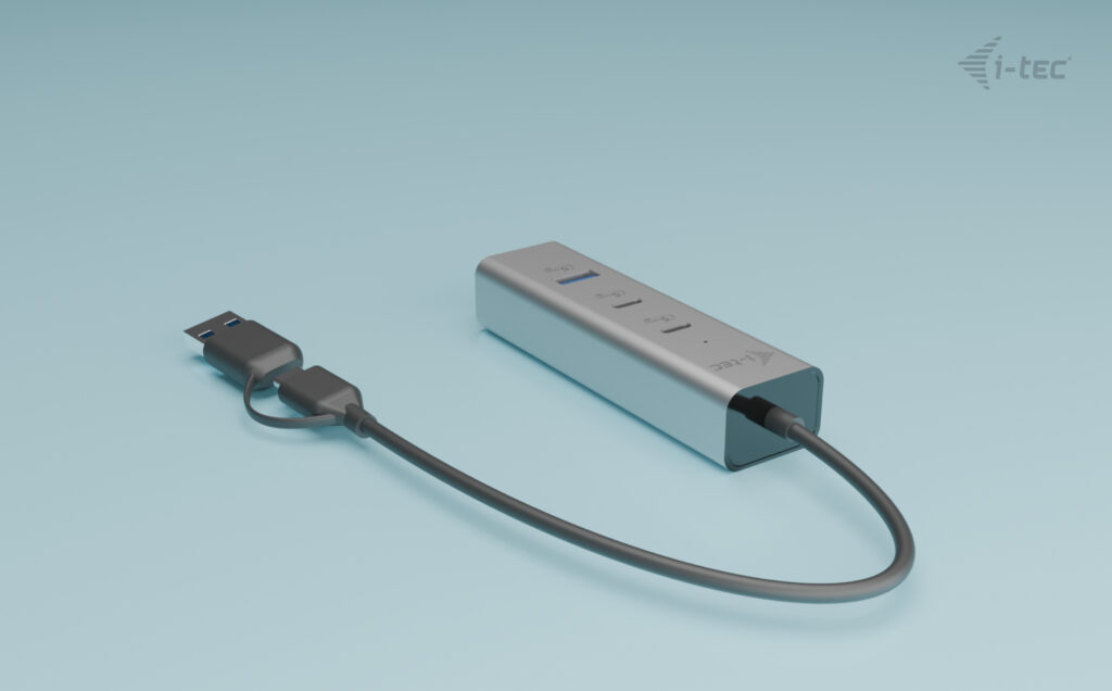 i-tec Metal Universal Charging HUB 2xUSB-C + 2x USB-A Port + Power Delivery 85W
