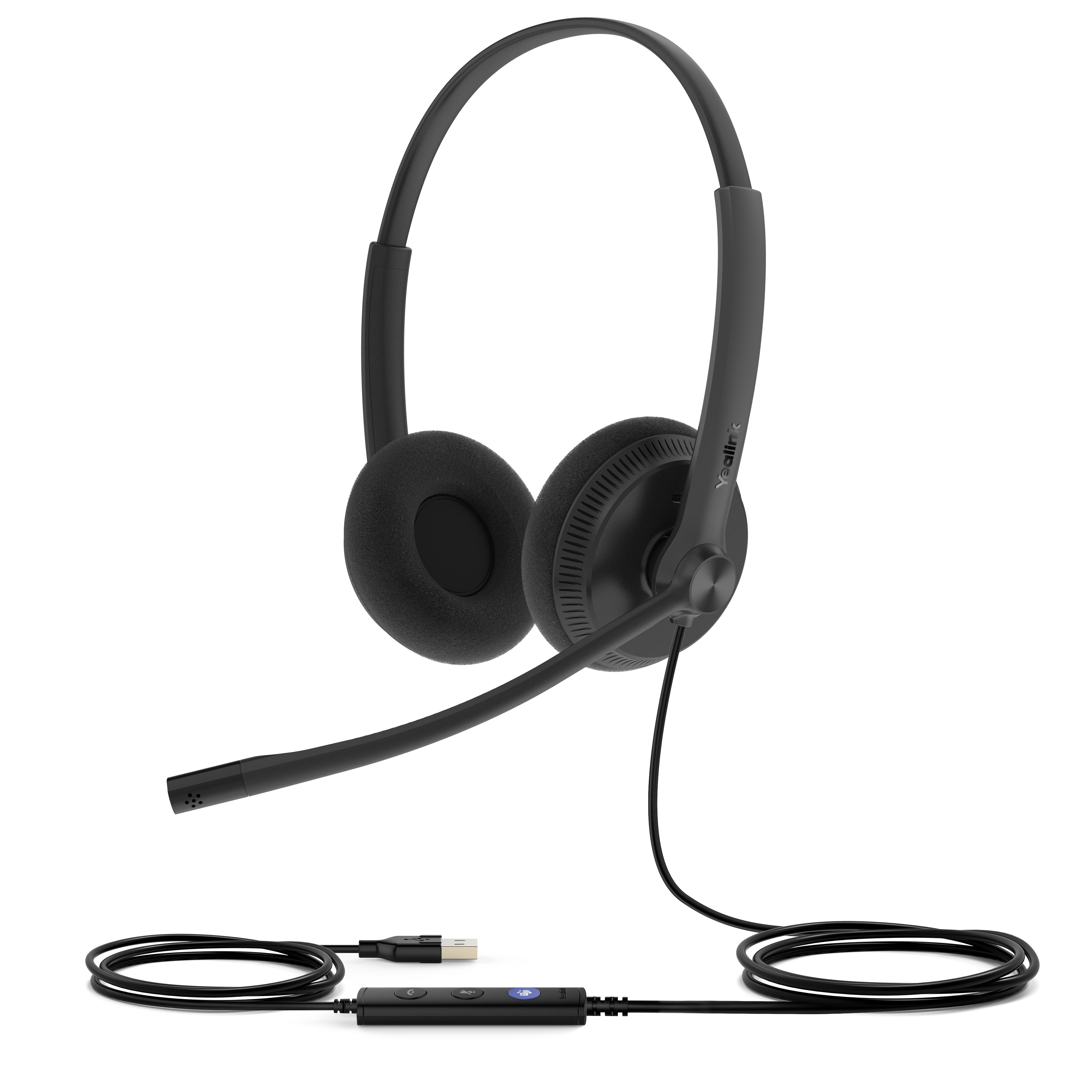 Yealink UH34 Lite Dual Teams Auriculares Al�mbrico Diadema Oficina/Centro de llamadas USB tipo A Negro