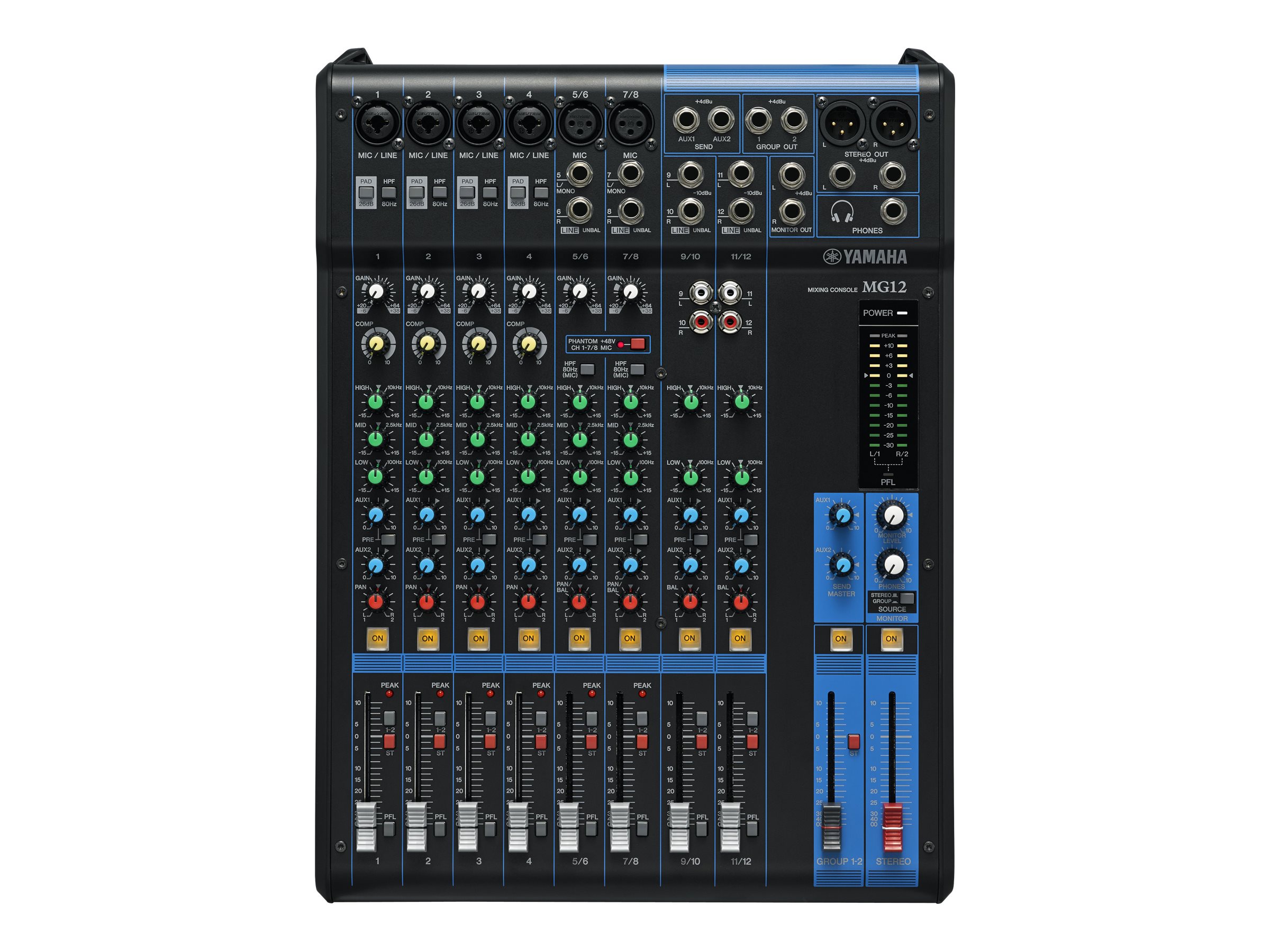 Yamaha MG12 - Analoges Mischpult - 12 Kan�le