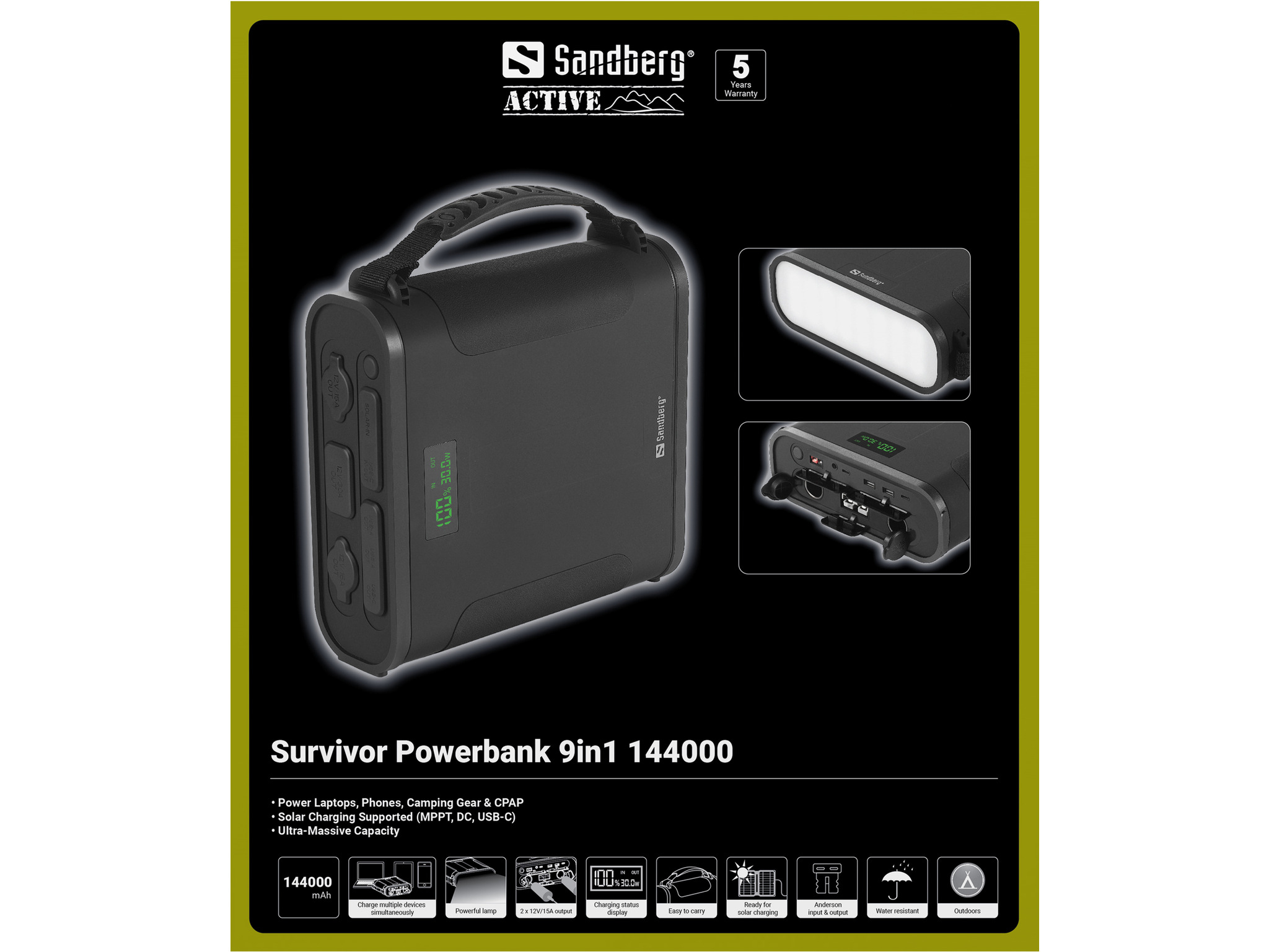 Sandberg Survivor Powerbank 9in1 144000