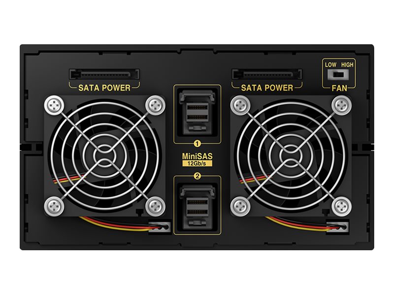 ICY BOX IB-2281SAS-12G disk array Black