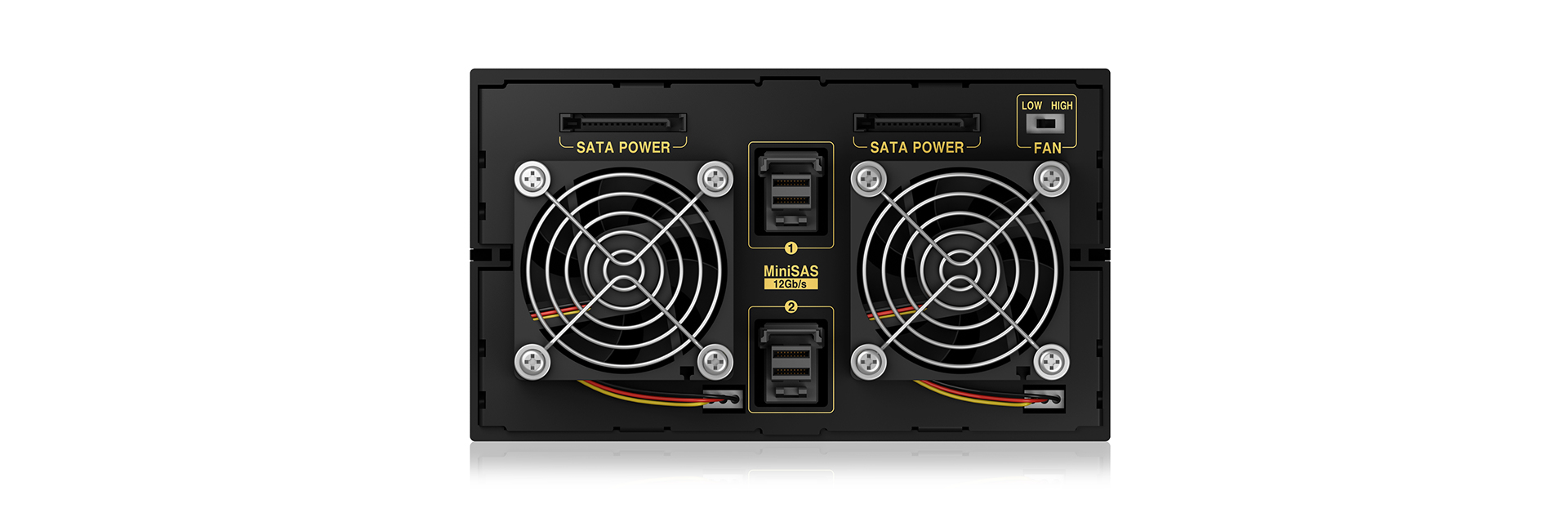 ICY BOX IB-2281SAS-12G disk array Black