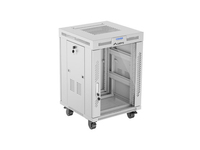 Lanberg 19 600x600 LCD Rack Einbaus. Glastr grau - Rack