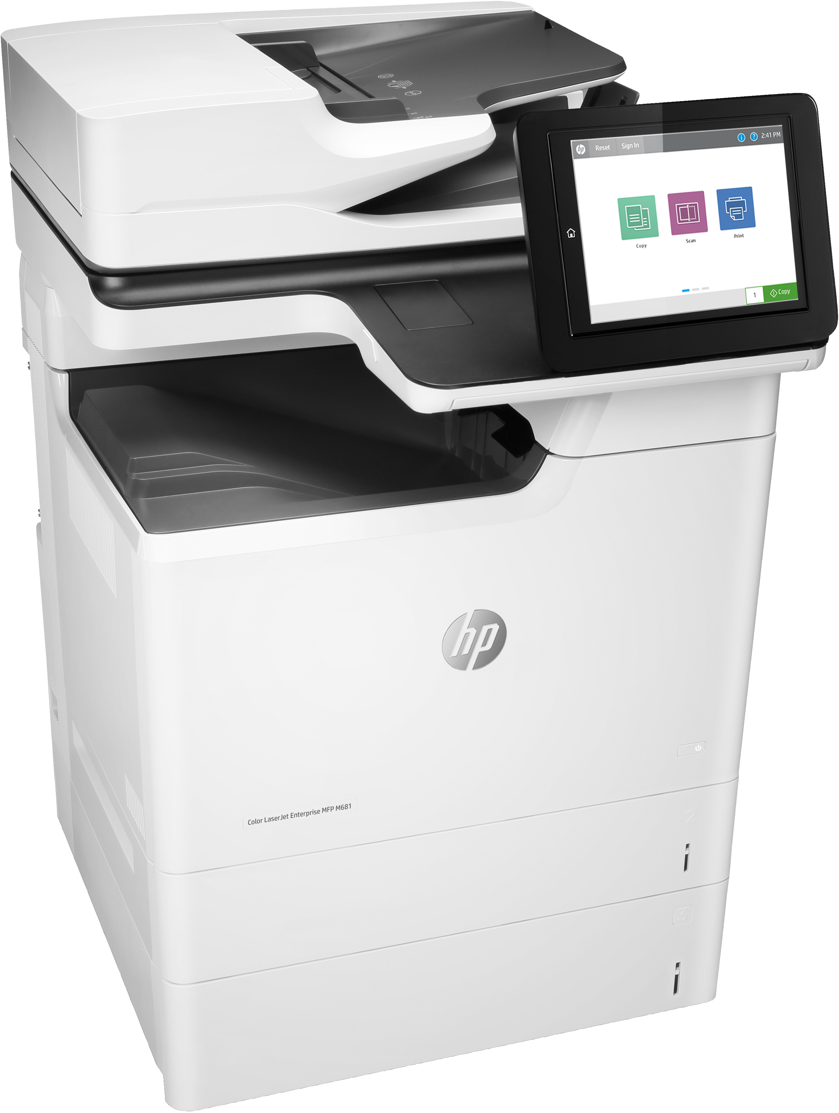 HP Color LaserJet Enterprise MFP M681dh, Print, copy, scan