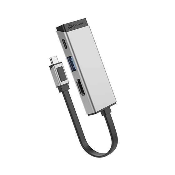 Alogic ULCHDACPD-SGR - USB 3.2 Gen 1 (3.1 Gen 1) Type-C - 100 W - Silber - 60 Hz - HDMI - USB 3.2 Gen 1 (3.1 Gen 1) Type-A - USB 3.2 Gen 1 (3.1 Gen 1) Type-C - 11 mm