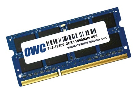 OWC OWC1600DDR3S4GB module de mmoire 4 Go 1 x 4 Go DDR3 1600 MHz