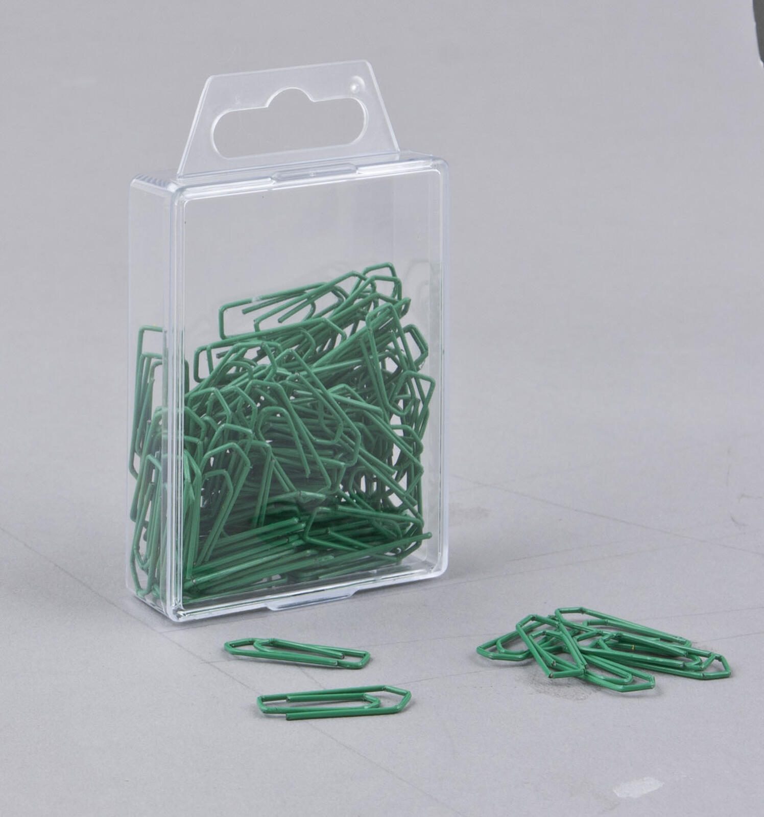 Gowi 100 B�roklammern gr�n Metall