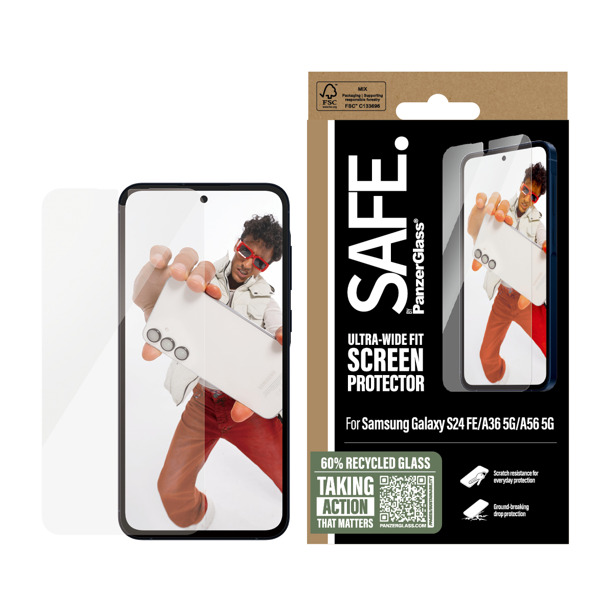 PanzerGlass SAFE BY SAMSUNG A SERIES Protection dcran transparent 1 pice(s)