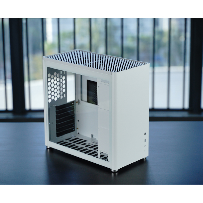 Jonsbo D40 ATX Geh�use Tempered Glass - wei� - Midi/Minitower
