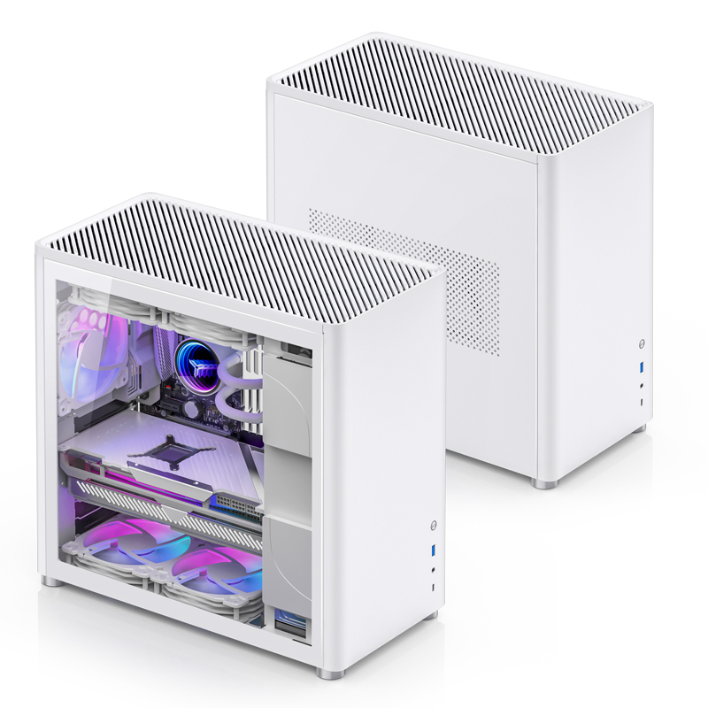 Jonsbo D40 ATX Geh�use Tempered Glass - wei� - Midi/Minitower