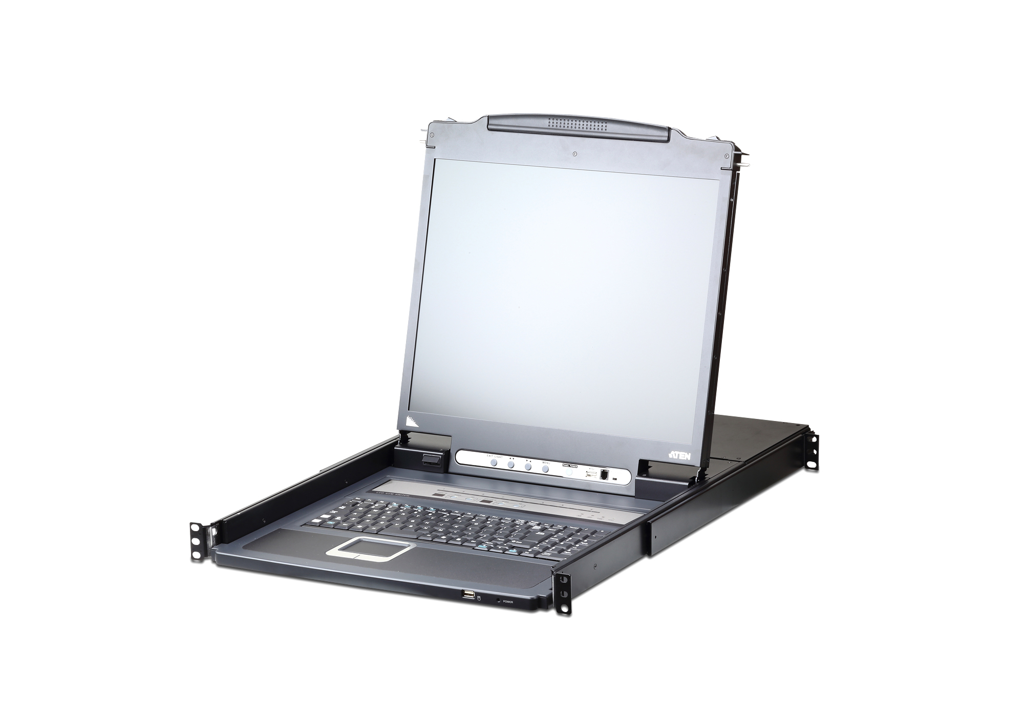 ATEN CL5708IM - 1280 x 1024 Pixel - Eingebauter Ethernet-Anschluss - SXGA - Rack-Einbau - 27,7 W - 1U