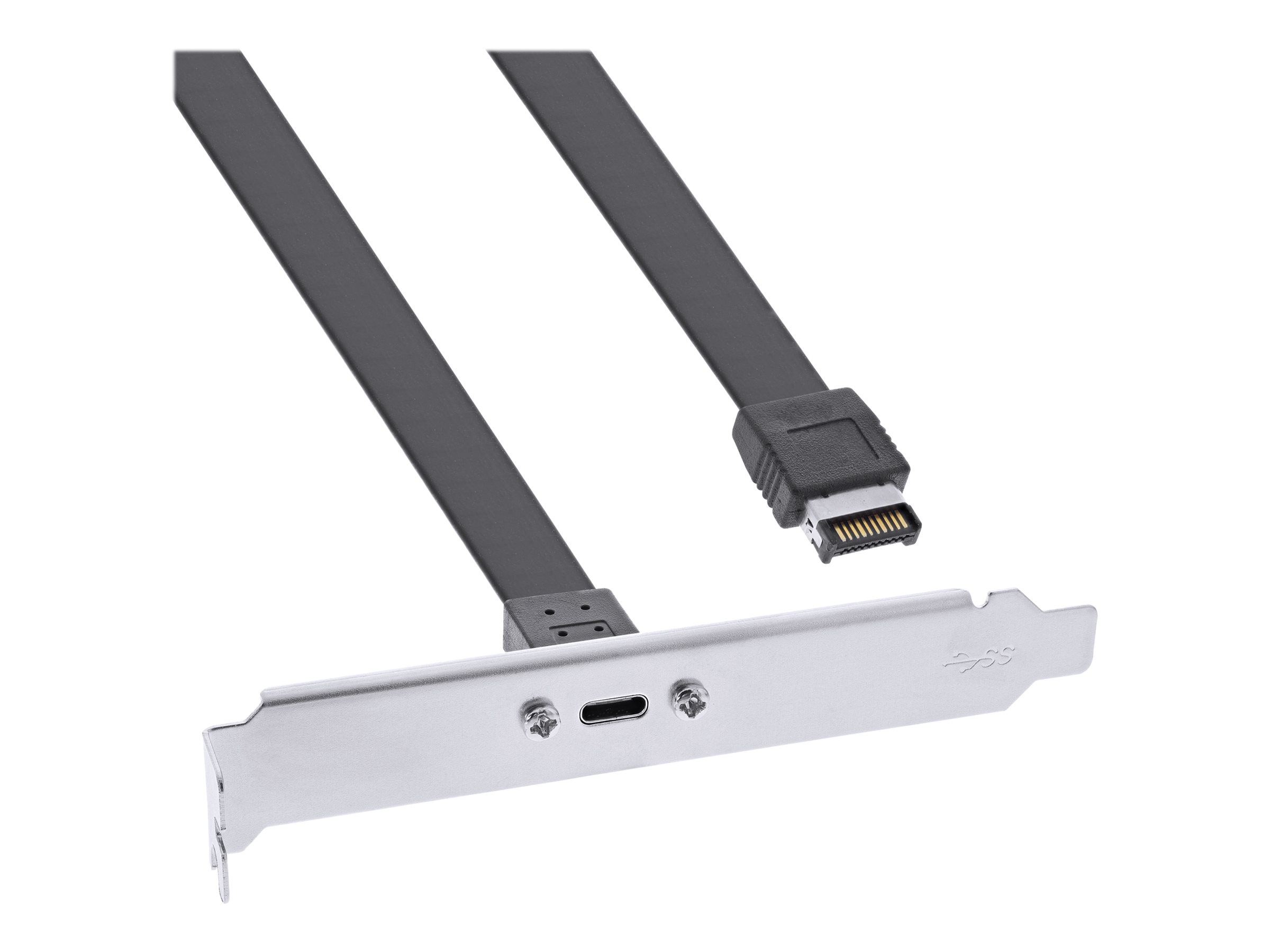 InLine Slot bracket USB Type-C to USB 3.1 front panel Key-A internal, 0.3m