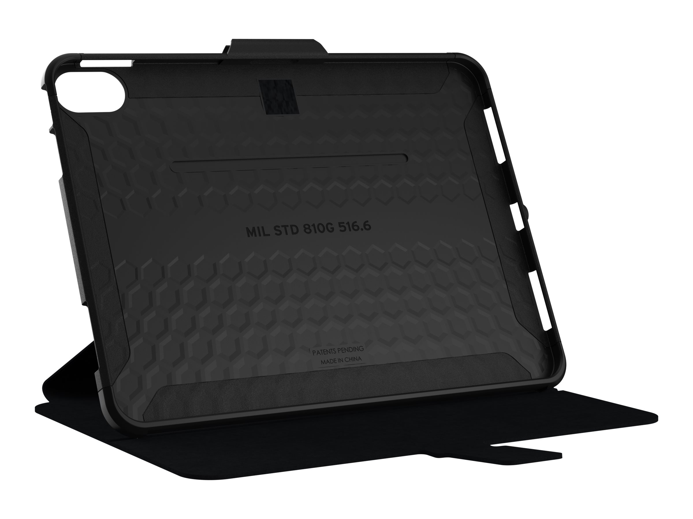 Urban Armor Gear UAG Rugged Case for iPad 10.9 (10th Gen, 2022) - Scout Folio Black - Bildschirmschutz fr Tablet - Thermoplastisches Polyurethan (TPU)