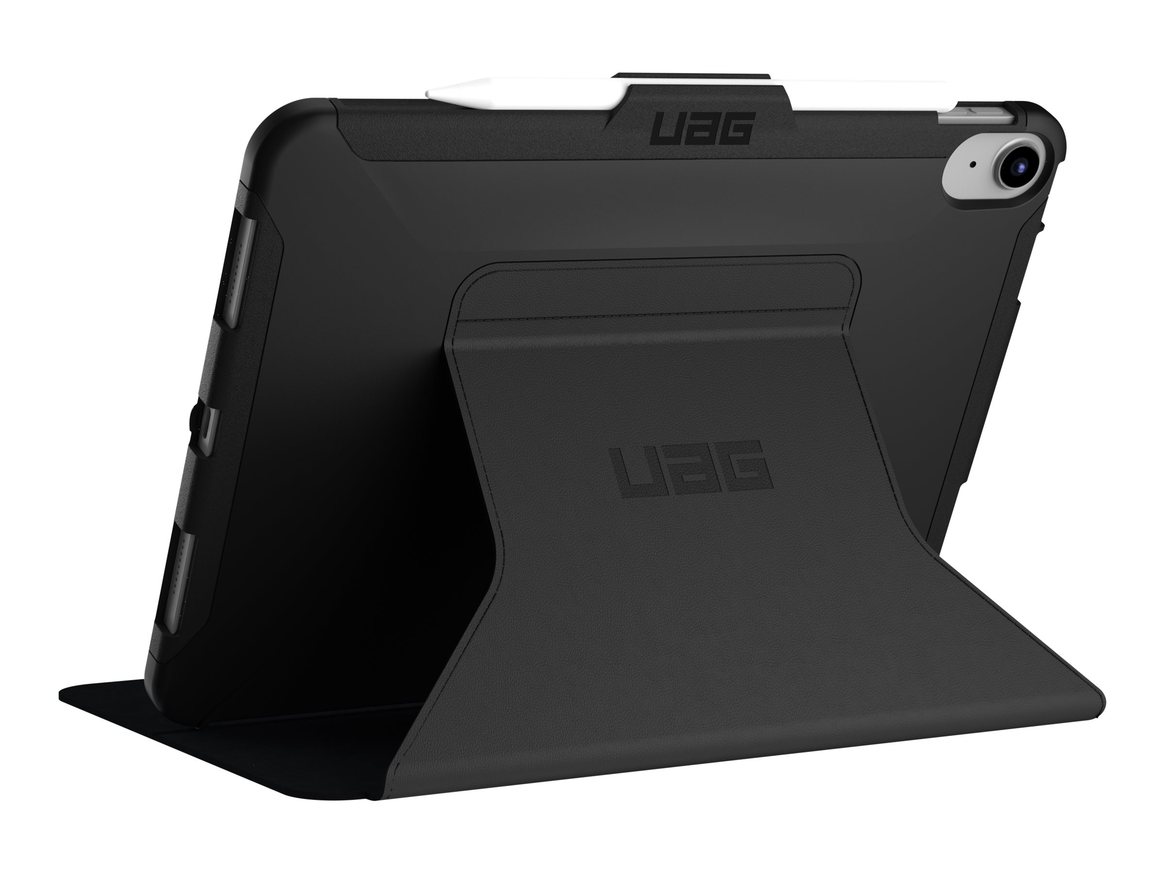Urban Armor Gear UAG Rugged Case for iPad 10.9 (10th Gen, 2022) - Scout Folio Black - Bildschirmschutz fr Tablet - Thermoplastisches Polyurethan (TPU)