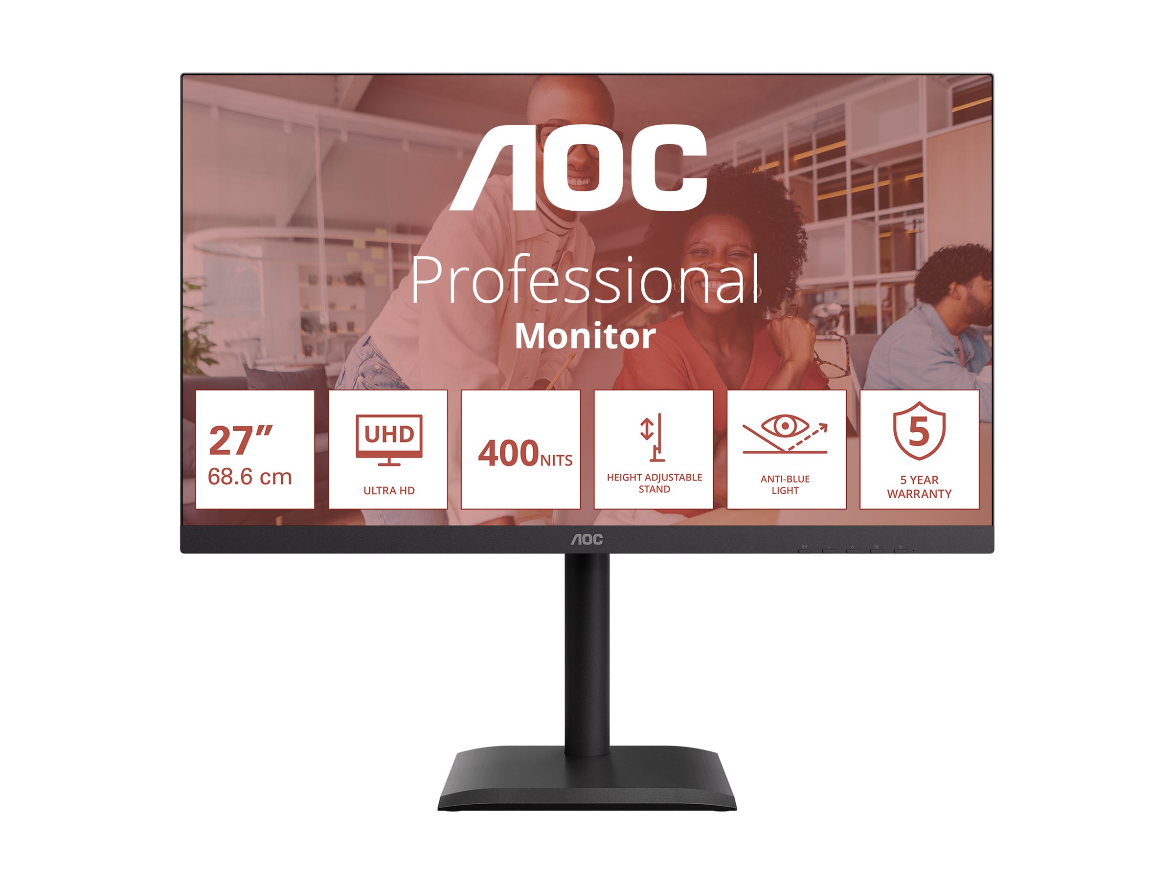 AOC U27E4CV - E4 Series - LED-Monitor - 68.6 cm (27)