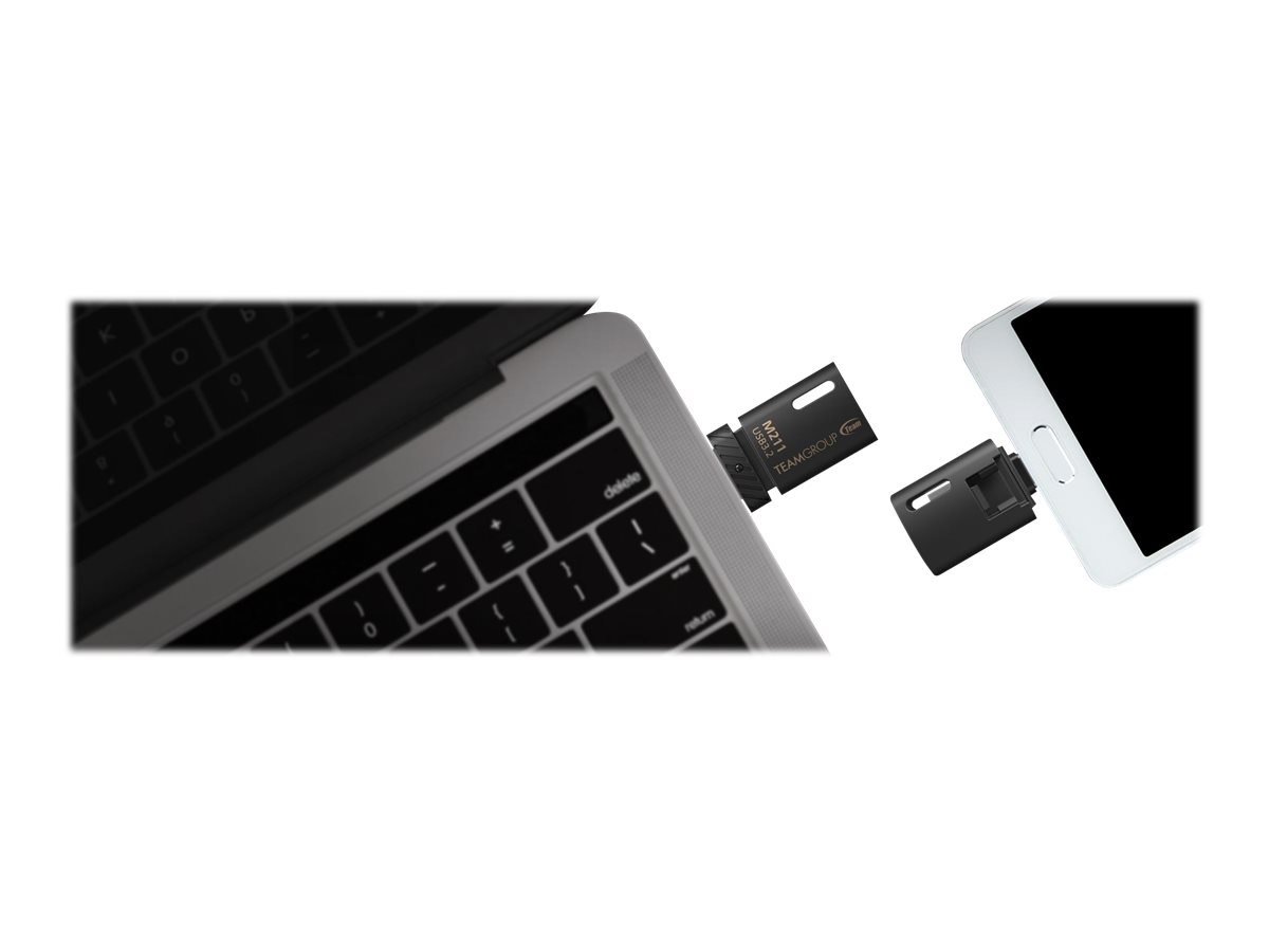 Team Group Team M211 - USB-Flash-Laufwerk - 64 GB - USB 3.2 Gen 1 / USB-C