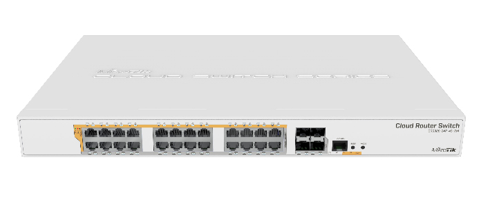 MikroTik Cloud Router Switch CRS328-24P-4S+RM - Switch - L3 - managed - 24 x 10/100/1000 (PoE)