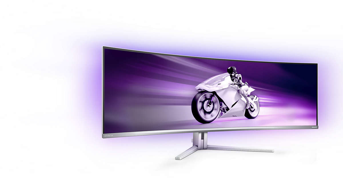 Philips Evnia 8000 49M2C8900L/00 pantalla para PC 124,2 cm (48.9) 5120 x 1440 Pixeles Dual QHD QDOLED Blanco