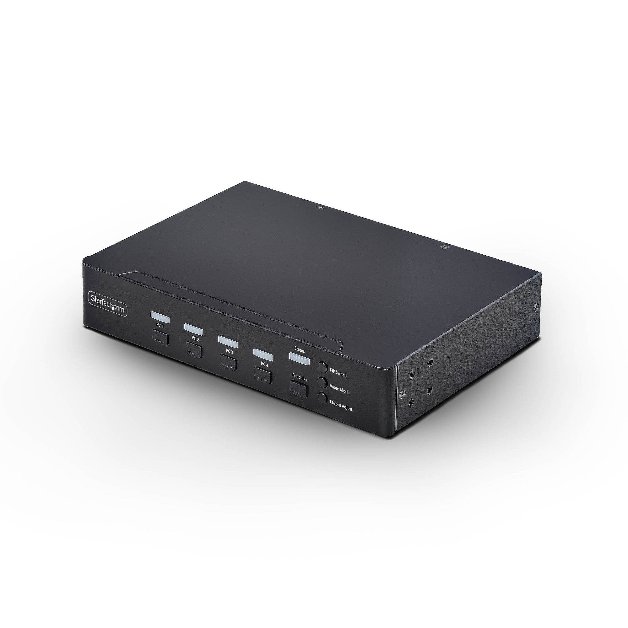 StarTech.com Switch KVM de 4 Puertos DisplayPort con Mouse Roaming - KVM con Funci�n de Rat�n Itinerante - Multiview - Imagen en Imagen - 4K60 - Hub USB 3.0 - Control por Teclas de Acceso R�pido - TAA