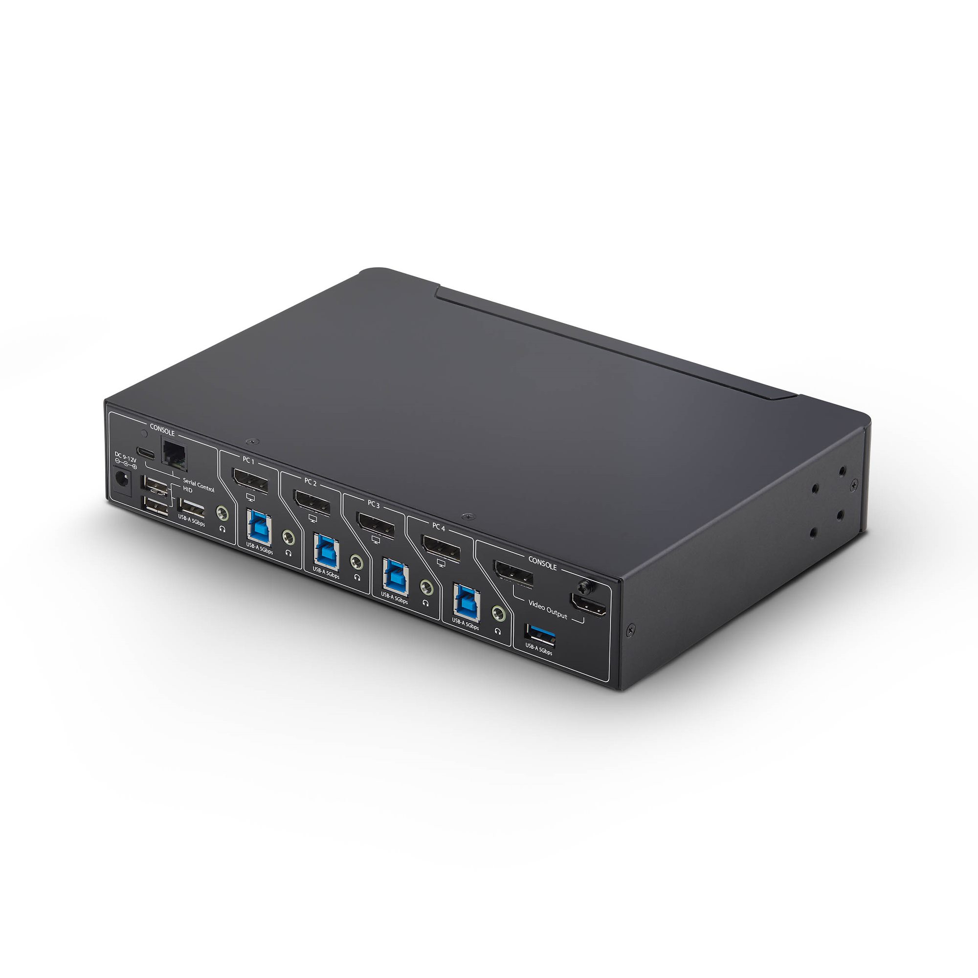 StarTech.com Switch KVM de 4 Puertos DisplayPort con Mouse Roaming - KVM con Funci�n de Rat�n Itinerante - Multiview - Imagen en Imagen - 4K60 - Hub USB 3.0 - Control por Teclas de Acceso R�pido - TAA