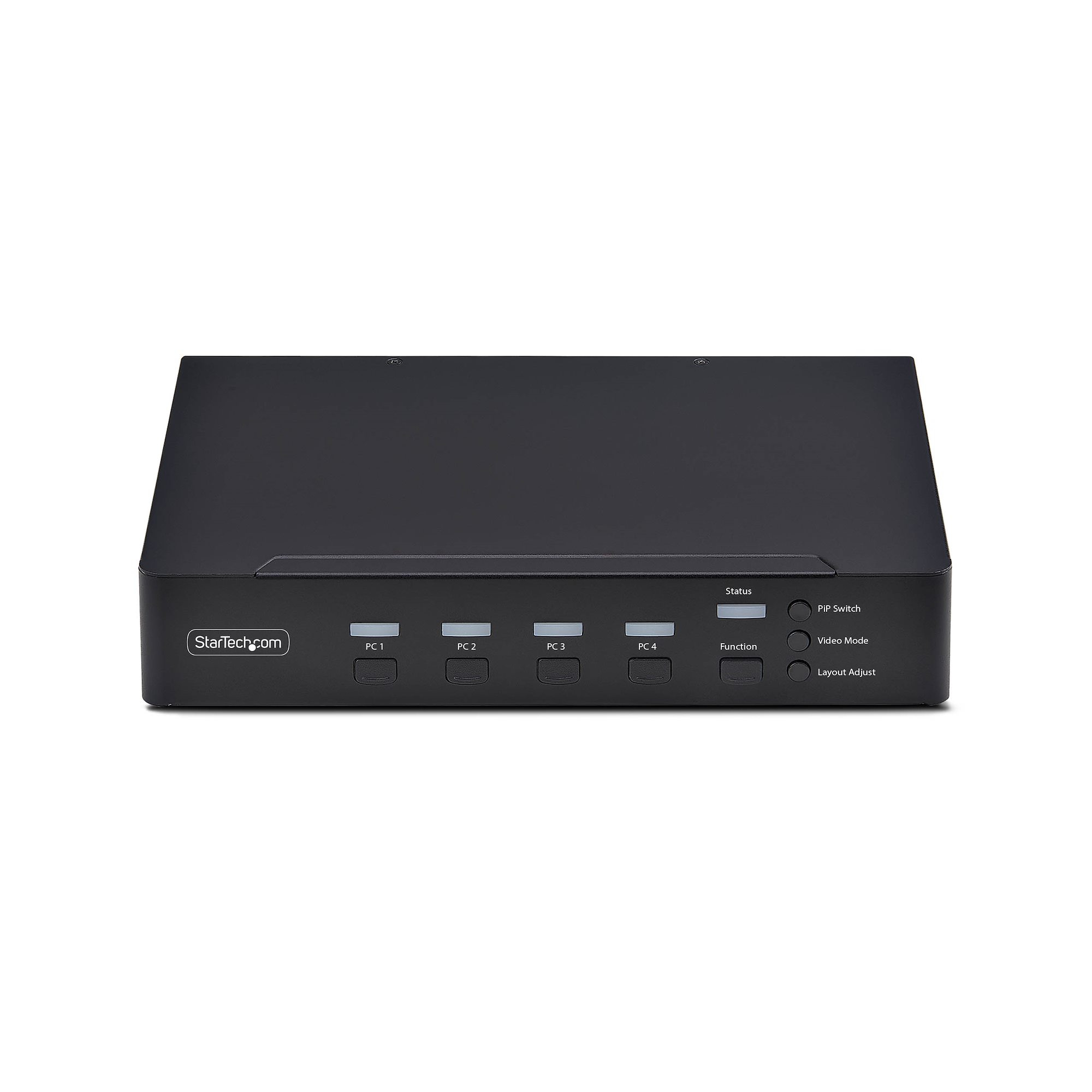 StarTech.com Switch KVM de 4 Puertos DisplayPort con Mouse Roaming - KVM con Funci�n de Rat�n Itinerante - Multiview - Imagen en Imagen - 4K60 - Hub USB 3.0 - Control por Teclas de Acceso R�pido - TAA