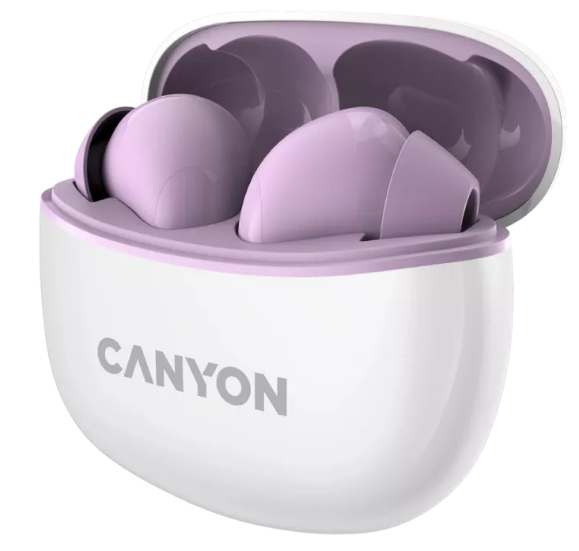 Canyon TWS-5 Auricolare Wireless In-ear Chiamate/Musica/Sport/Tutti i giorni USB tipo-C Bluetooth Viola