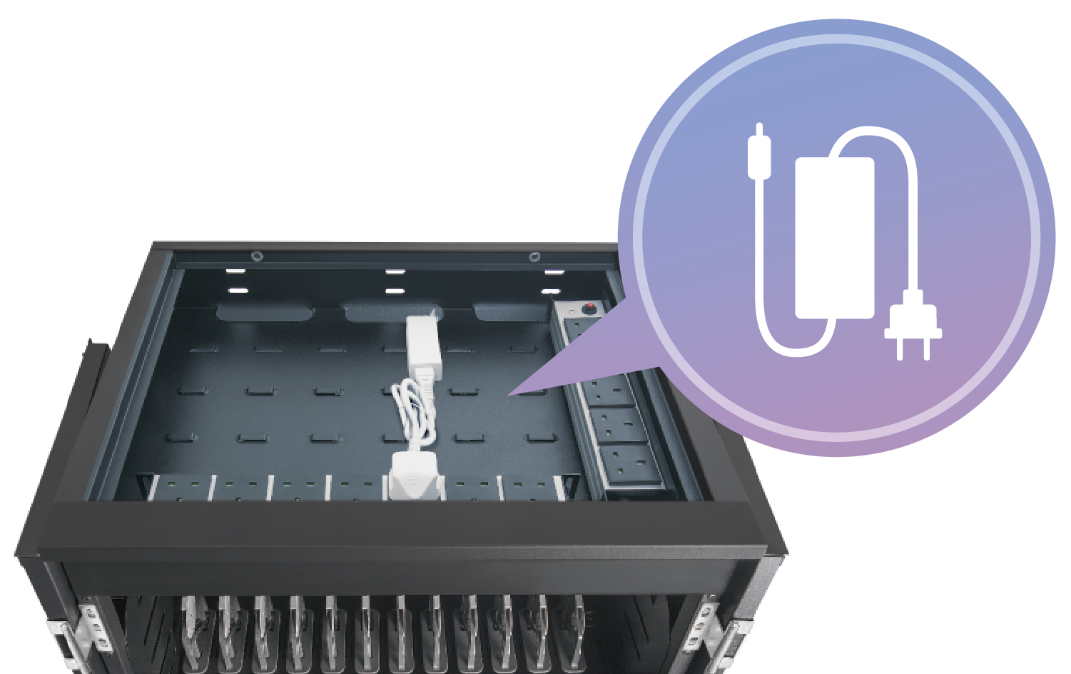 AVer X12 Portable device management cabinet Black