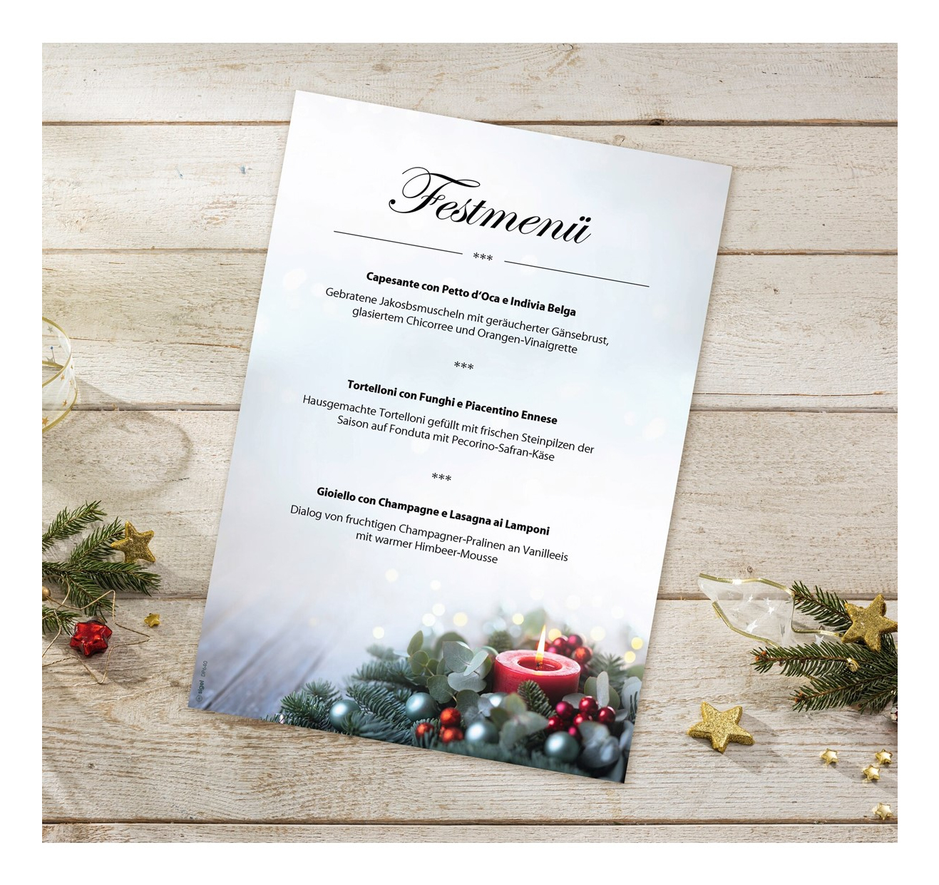 Sigel Weihnachtsbriefpapier Candlelight Cheer Motiv DIN A4 - 90 g/m� - A4