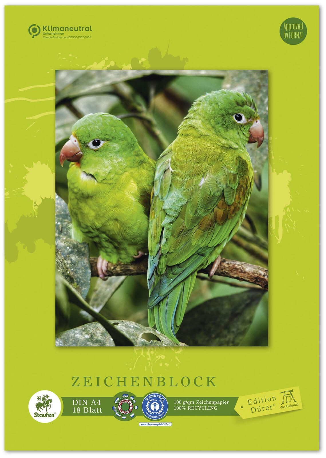 Edition Drer Zeichenblock green DIN A4