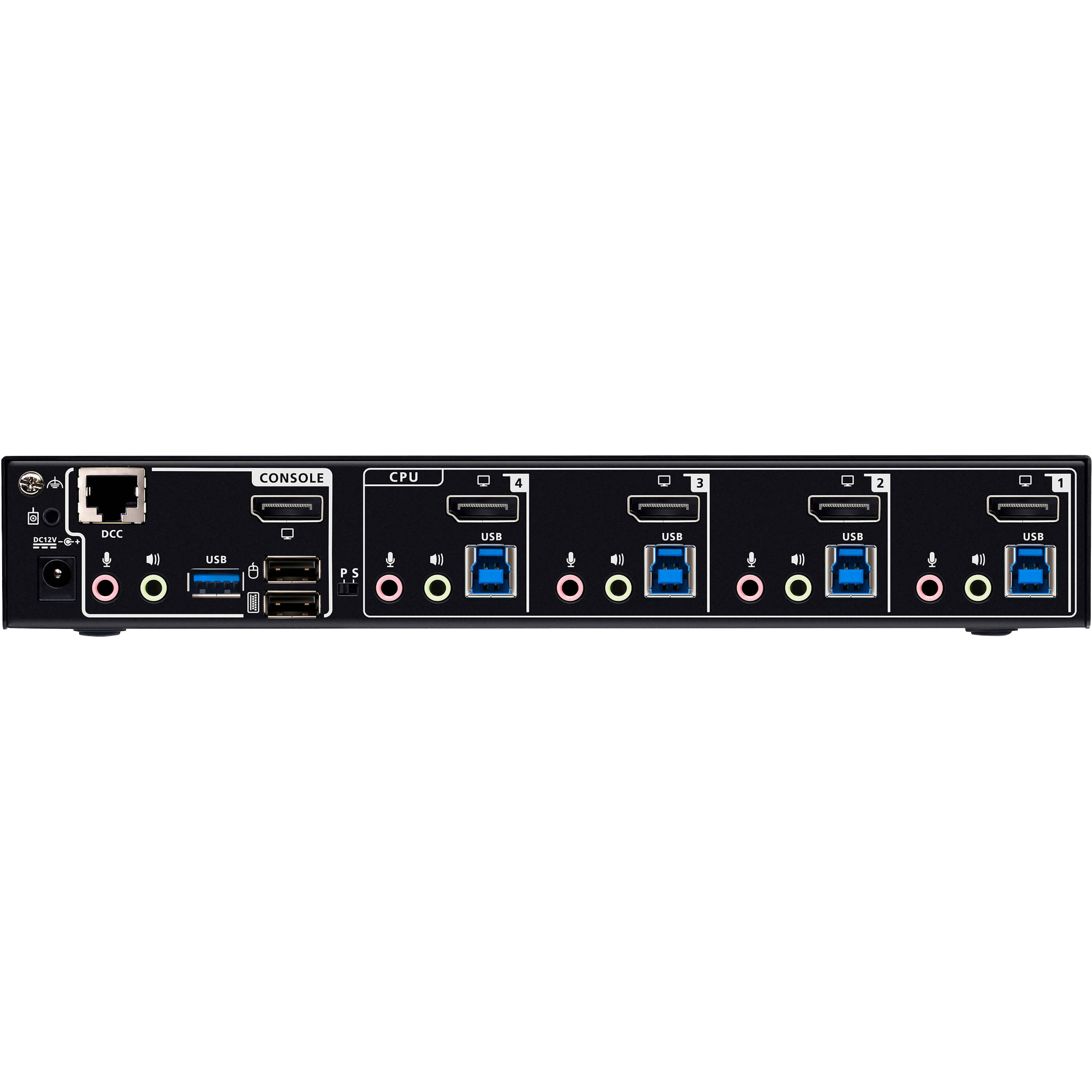 ATEN 4-Port USB 3.0 8K DisplayPort KVMP Switch (Cables included)