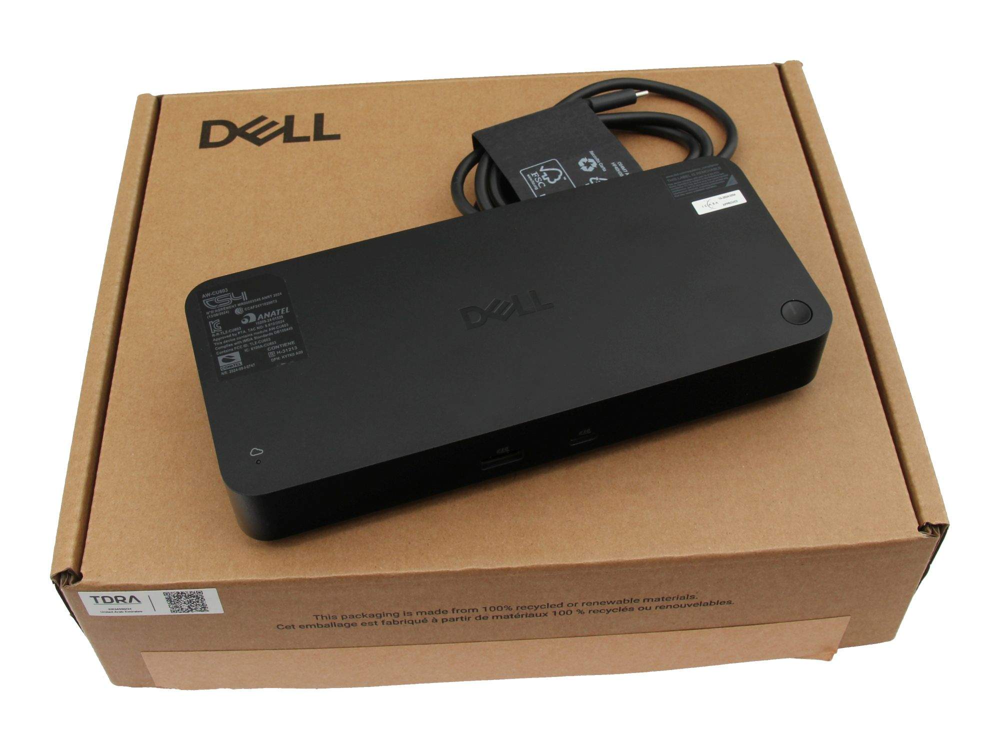 DELL Pro SD25 Avec fil USB 3.2 Gen 2 (3.1 Gen 2) Type-C Noir