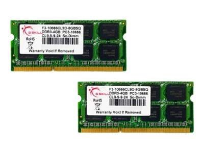 G.Skill SQ Series - DDR3 - kit - 8 GB: 2 x 4 GB