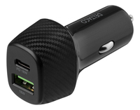 Deltaco USB car charger 1x USB-C PD 18 W USB-A 18 total 36 W