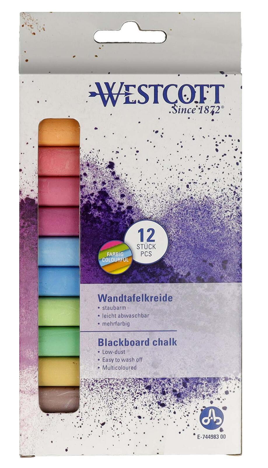 Westcott Kreide farbsortiert 12 St.