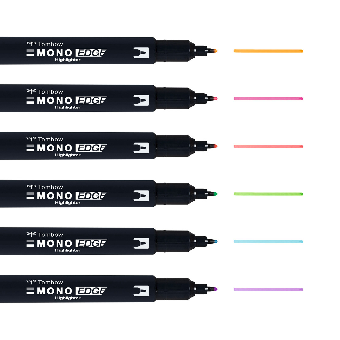 Tombow MONO edge marqueur 6 pi�ce(s) Pointe fine/ogive Multicolore