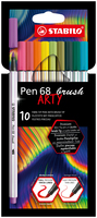STABILO Pen 68 brush ARTY rotulador Colores surtidos 10 pieza(s)