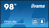 iiyama LH9875UHS-B2AG Signage Display Digital signage flat panel 2.48 m (97.5) LED Wi-Fi 500 cd/m� 4K Ultra HD Black Built-in processor Android 11 24/7