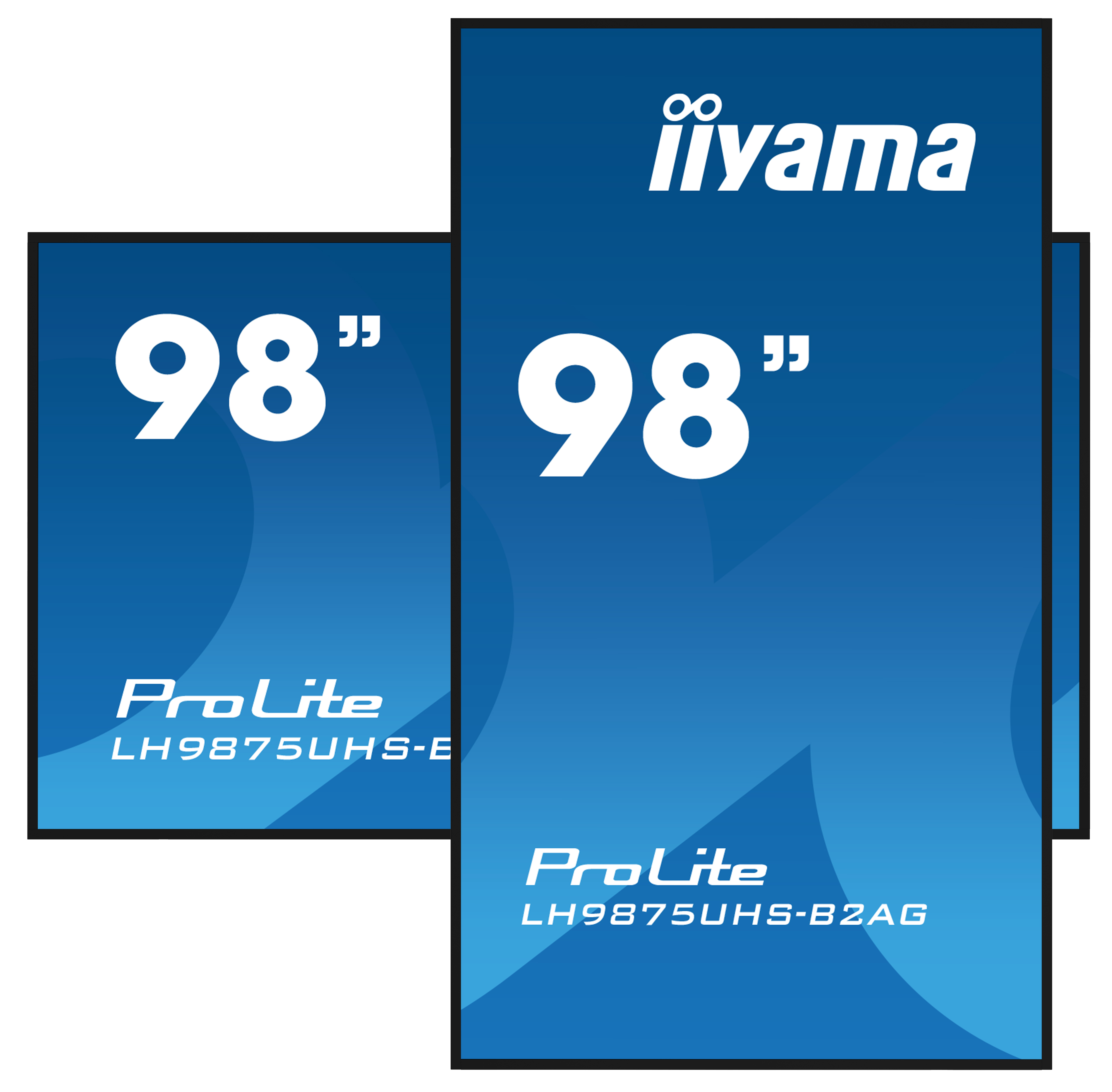 iiyama LH9875UHS-B2AG Signage Display Digital signage flat panel 2.48 m (97.5) LED Wi-Fi 500 cd/m� 4K Ultra HD Black Built-in processor Android 11 24/7