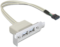 Delock Slot bracket - USB-Kabel - USB (W) zu 9-poliger USB-Header (W)