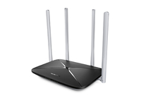 Mercusys AC12 - Wi-Fi 5 (802.11ac) - Dual-Band (2,4 GHz/5 GHz) - Eingebauter Ethernet-Anschluss - Schwarz - Tabletop-Router