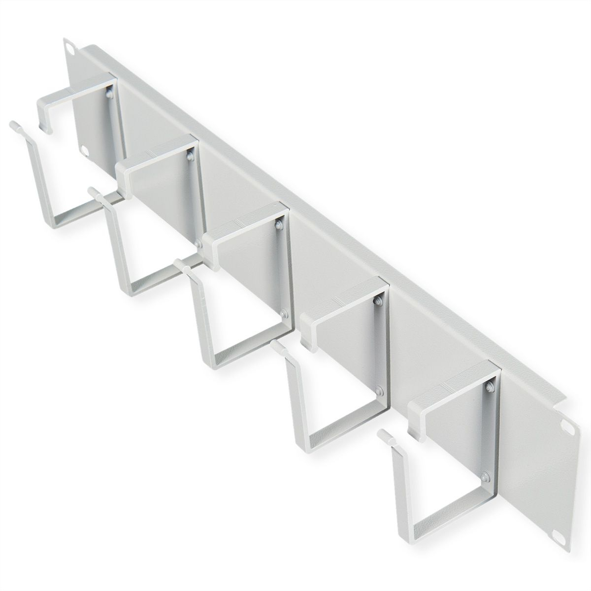 ROLINE Patch Panel - 85 x 60 mm - Hellgrau, RAL 7035 - 2U - 48.3 cm (19)