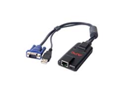 APC KVM-USB cavo per tastiera, video e mouse Nero