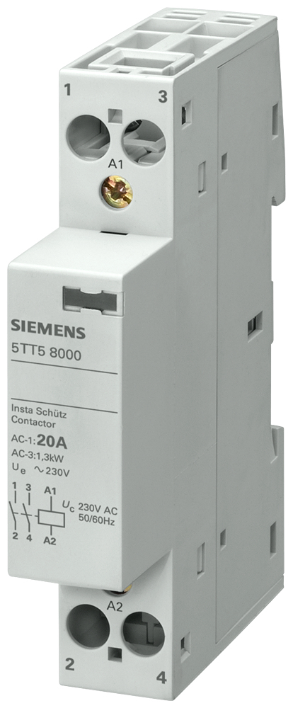 Siemens 5TT58010 INSTA Sch�tz 1S+1� f.230AC 400V 20A Ansteuerung 230VAC