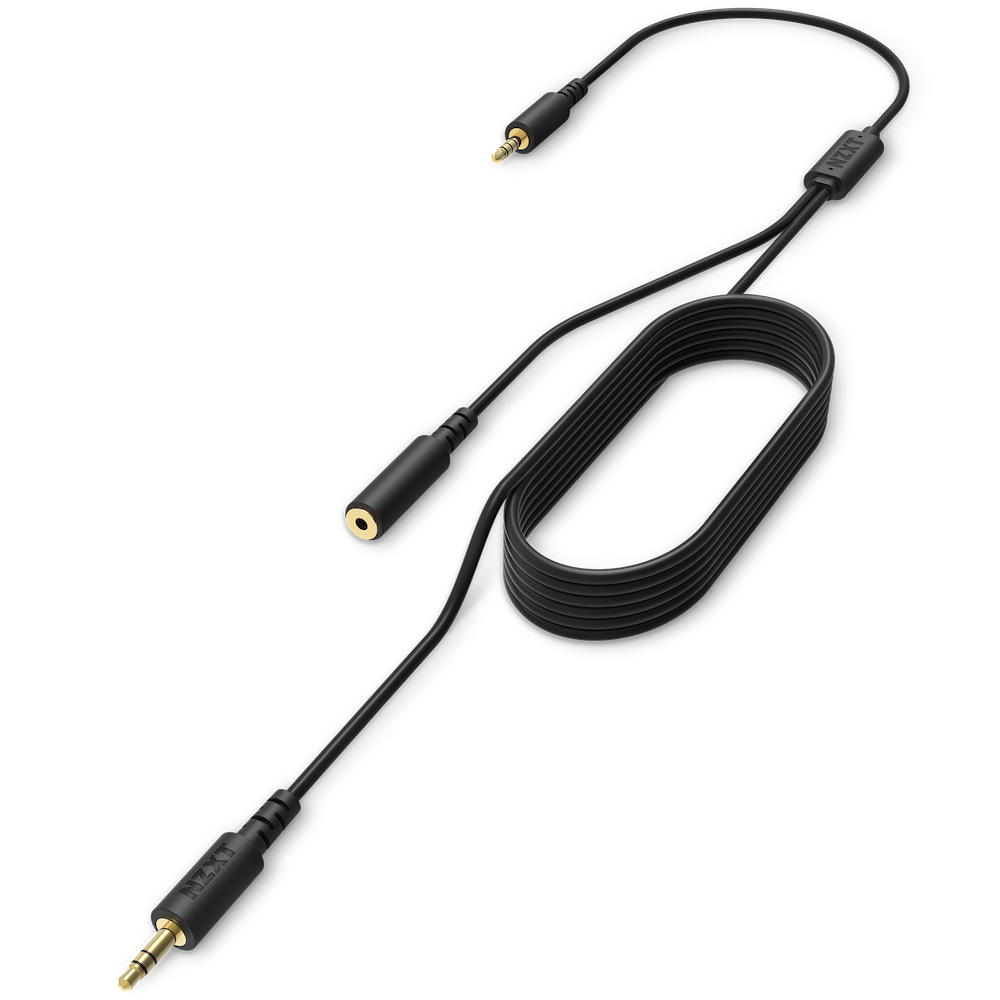 NZXT ST-ACCC1-WW cable de audio 2 m 2 x 3.5mm 3.5mm TRRS Negro