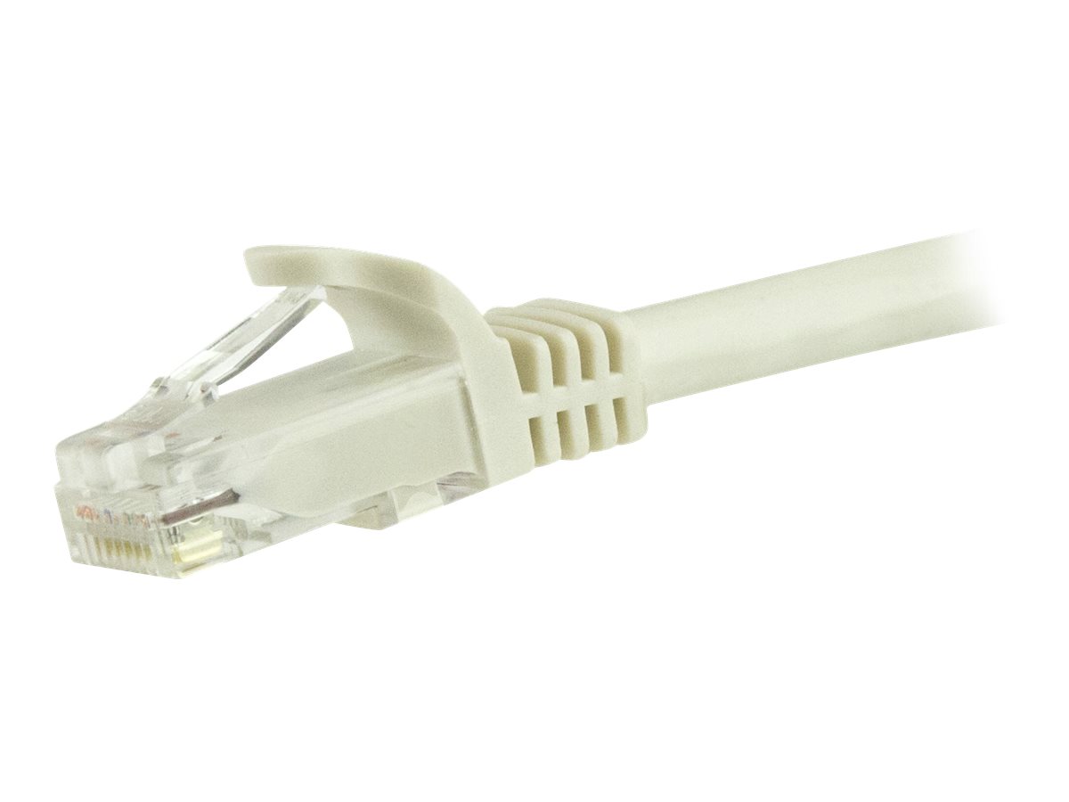 StarTech.com Cavo patch CAT6 da 7,5 m - Filo di rame al 100% - Connettore antistrappo - Bianco
