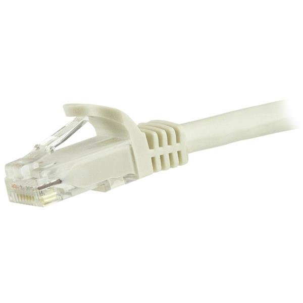 StarTech.com Cavo patch CAT6 da 7,5 m - Filo di rame al 100% - Connettore antistrappo - Bianco